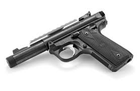   Ruger MK IV 22/45 Black w/Silver Rail cal. 22LR 4,4